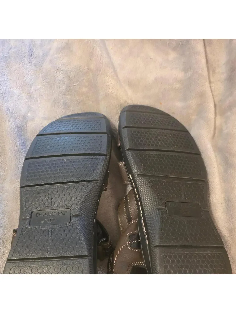 Brown leather dockers sandals size US 11 #birkenstock #comfort